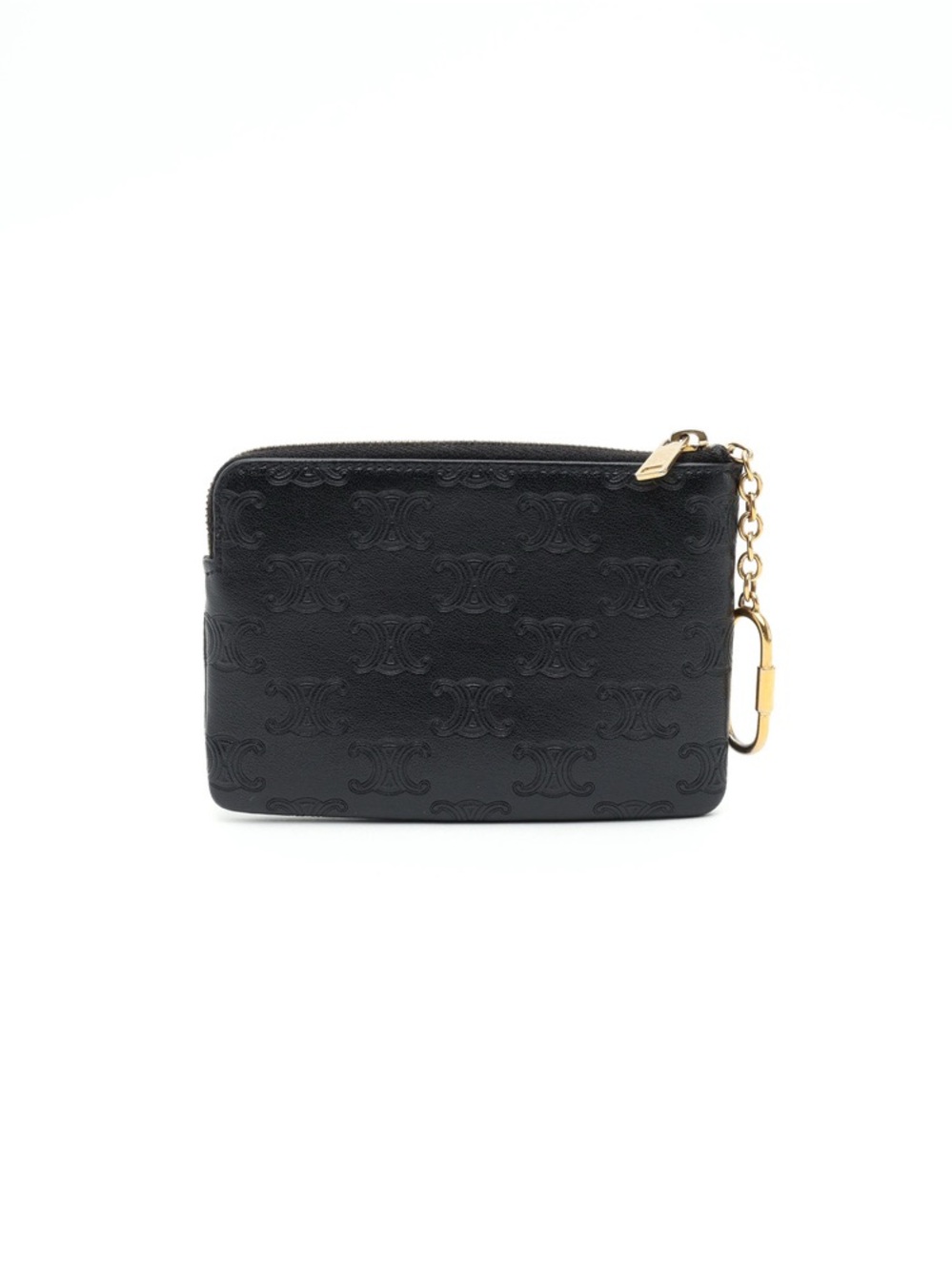 CÉLINE Triomphe Embossed Leather Coin Purse